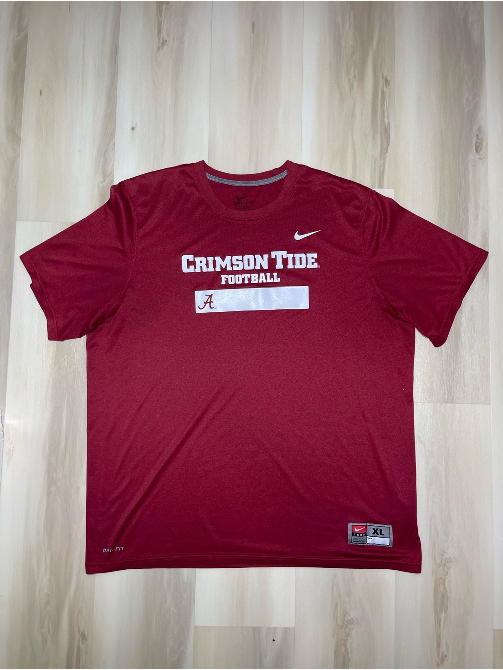Nike Alabama Crimson Tide Men’s Tee Shirt Sz XL Dri-Fit Red Football